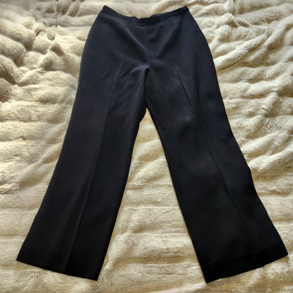 💼 Womans Black La Suit Wide Leg Trouser Dress Pants